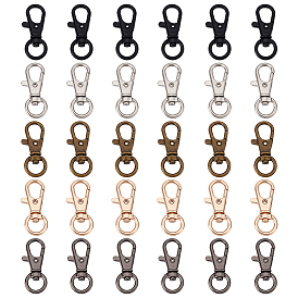 30 шт 5 цвета поворотные застежки из сплава