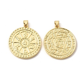 Латунные подвески, ом мани падме хум/амулеты с гексаграммой Соломона, долговечный, стойки покрытие, без свинца и без кадмия