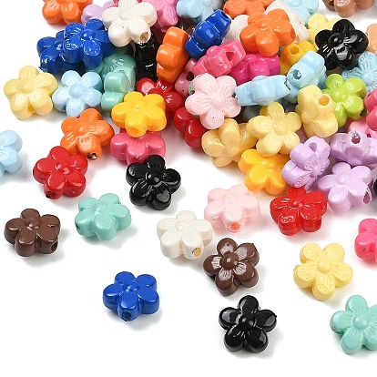 Непрозрачные акриловые бусины, цветок