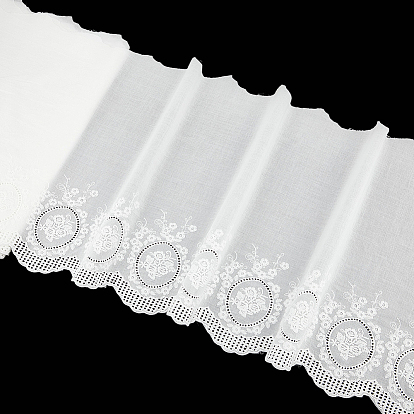 3ярдов хлопковой цветочной кружевной ленты, Цветочная отделка для украшения свадебного платья