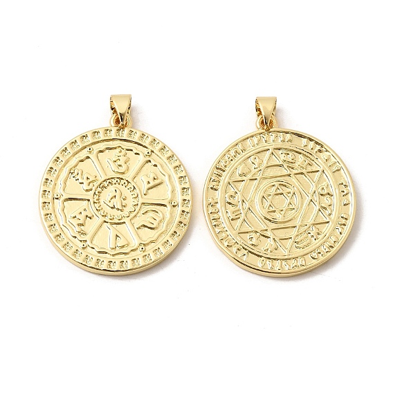 Латунные подвески, ом мани падме хум/амулеты с гексаграммой Соломона, долговечный, стойки покрытие, без свинца и без кадмия