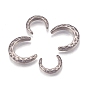 304 Stainless Steel Cabochons, C Shape, Fit Floating Locket Charms