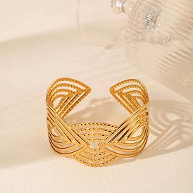 304 женские браслеты-манжеты из нержавеющей стали, лист