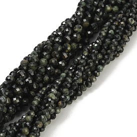 Natural Kambaba Jasper Beads Strands, Round, Faceted