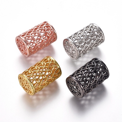 Hollow Brass Beads, Cadmium Free & Lead Free, Column