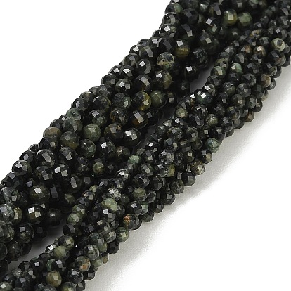 Natural Kambaba Jasper Beads Strands, Round, Faceted