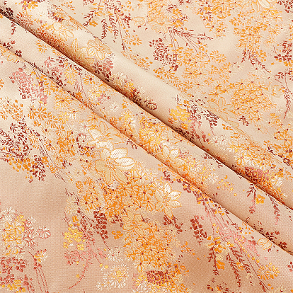 Chinese-style Flower Pattern Polyester Fabric for Clothing & Home Decor