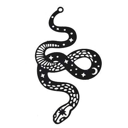 Окрашенные распылением 430 украшения из нержавеющей стали с травлением металла большие подвески, очарование змеи