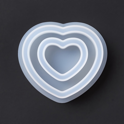 Quicksand Heart Shape Resin Shaker Mold Crafts Ornaments For