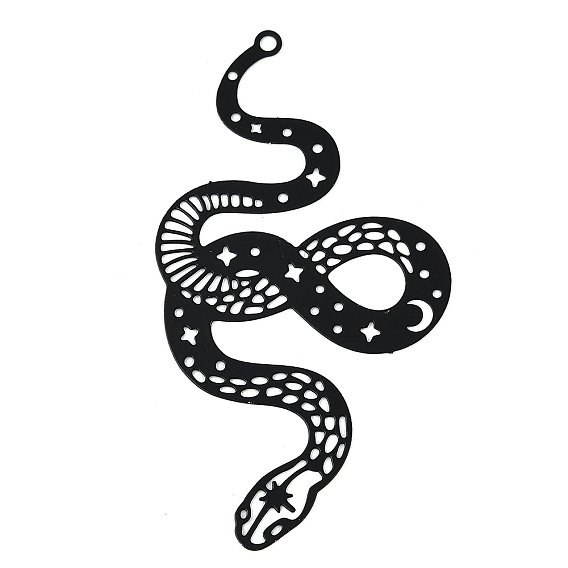 Окрашенные распылением 430 украшения из нержавеющей стали с травлением металла большие подвески, очарование змеи