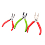Carbon Steel Jewelry Pliers Kit, Including 6-in-1 Bail Making Looping Pliers, Wire Pliers and Bent Nose Pliers
