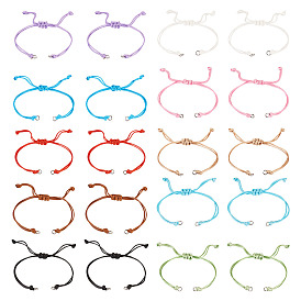 50piezas 10 colores fabricación de pulseras con cordón de poliéster encerado