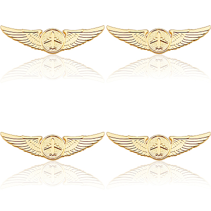 4 шт. алюминиевые задние части значков для лацканов для безопасности