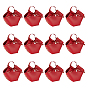 PU Leather Candy Gift Handbags, with Imitation Pearl Charms and Ribbon, Nails, Wedding Favor Candy Bags