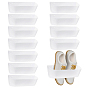 6Pcss Plastic Slipper Racks for Bathroom, Rectangle