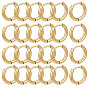 24шт. серьги-кольца Huggie Hoop из нержавеющей стали, Кольцевая форма