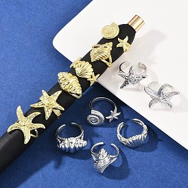 Латунные кольца-манжеты для женщин, без кадмия и без свинца, стойки покрытие, долговечный, настоящий 18k позолоченный/платиновый