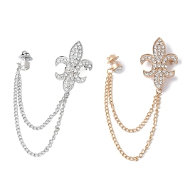 Винтажные броши-цепочки с лилиями в виде лилий, эмблема лилии, зажим для воротника кардигана