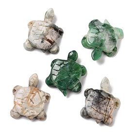 Natural Sinkiang Jade/Netstone Carved Beads, Turtle