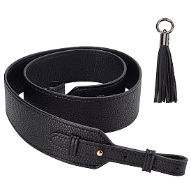 1ручки для сумок из поликарбоната и искусственной кожи, с обнаружением железа и сплава, 1 Большой кулон с кисточкой из ПК, с литыми пружинными кольцами