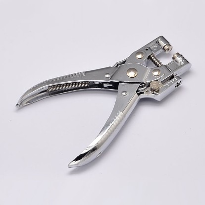 Stainless Steel Hole Punch Pliers, Can Pouch 4mm Round Hole