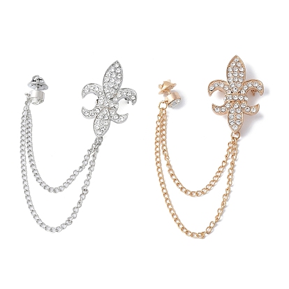 Винтажные броши-цепочки с лилиями в виде лилий, эмблема лилии, зажим для воротника кардигана