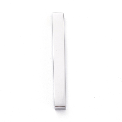 Ion Plating(IP) 304 Stainless Steel Pendants, Rectangle/Bar