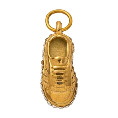 304 Stainless Steel Pendants, Sneaker, with Jump Ring