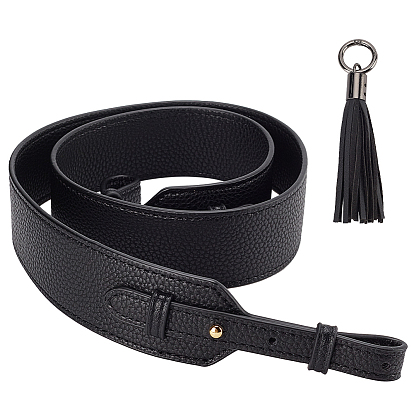 1ручки для сумок из поликарбоната и искусственной кожи, с обнаружением железа и сплава, 1 Большой кулон с кисточкой из ПК, с литыми пружинными кольцами