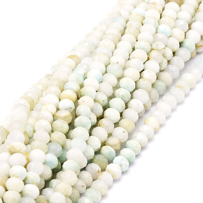 Natural Gemstone Beads  Strands, Faceted, Rondelle