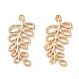 Brass Pendants, Leaf Charms
