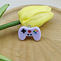 Resin Pendants, with Platinum Plated Iron Loops, Game Controller Charm