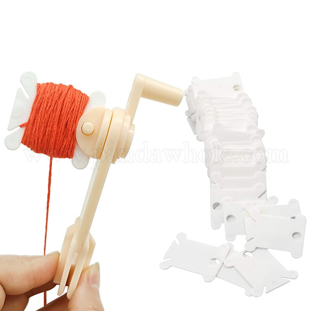 China Factory Plastic Manual Embroidery Floss Bobbin Winder, with