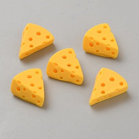 Opaque Resin Imitation Food Decoden Cabochons, Triangle Cheese