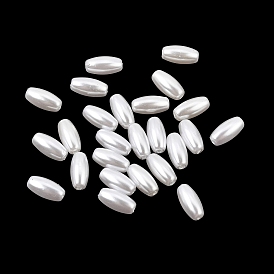 Perles de nacre en plastique ABS, ovale