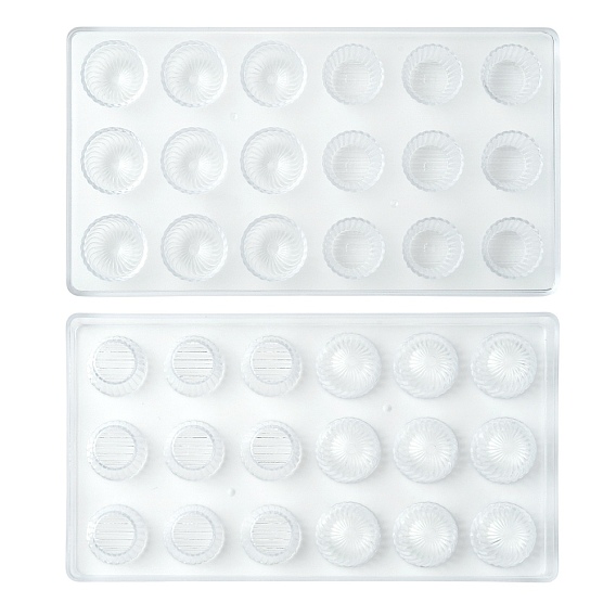 1 набор 2 шт. резьбовая двойная сращиваемая форма для шоколада