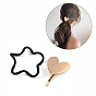 Iron Bobby Pin Findings, Pony Hook, with Hair Rope, Heart