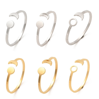 304 открытые манжеты из нержавеющей стали, Вс & луна