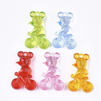 Transparent Acrylic Big Pendants, Mouse