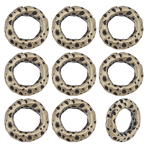 10 латунные соединительные кольца шт., текстурированное кольцо