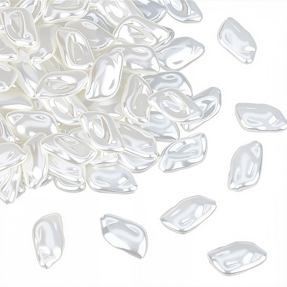 100 бусины из абс-пластика с имитацией жемчуга, самородки