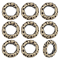 10 латунные соединительные кольца шт., текстурированное кольцо