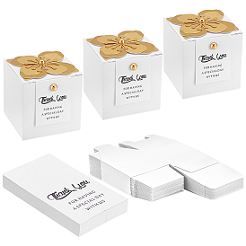 Картонные коробки для упаковки конфет, квадрат с цветами и открытками