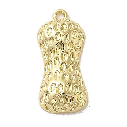 Brass Pendants, Long-Lasting Plated, Peanut