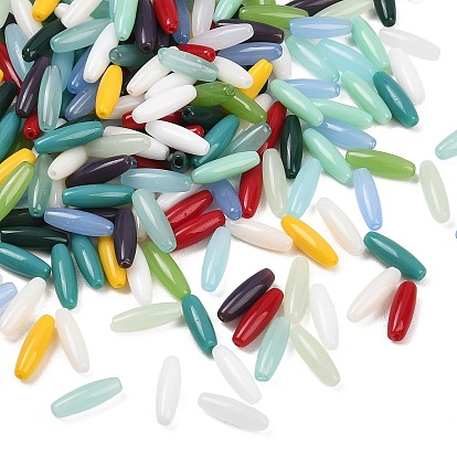 Стеклянный бисер непрозрачных цветов, рис