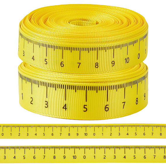 2 Rollen 2 Stile Polyester-Lineale, abgestuftes Band, Wohnung