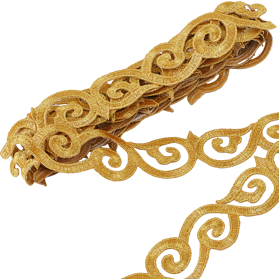 Приутюжить/пришить полиэстеровую вышивку благоприятные облака кружевная лента, аксессуары для одежды