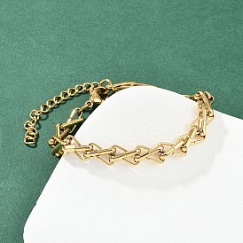 304 браслеты-цепочки из нержавеющей стали для женщин, вакуумное покрытие pvd