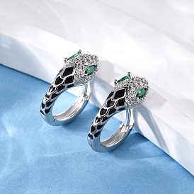 925 серьги из серебра из серебра кубического серебра, змея