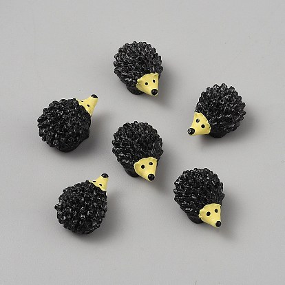 Миниатюрные украшения из смоляного ёжика, аксессуары для домашнего кукольного домика с микро-ландшафтом, притворяясь опорными украшениями